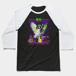 Stay Fine Black Urban Graffiti Baseball T-Shirt